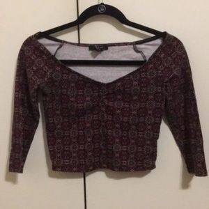 off the shoulder crop top